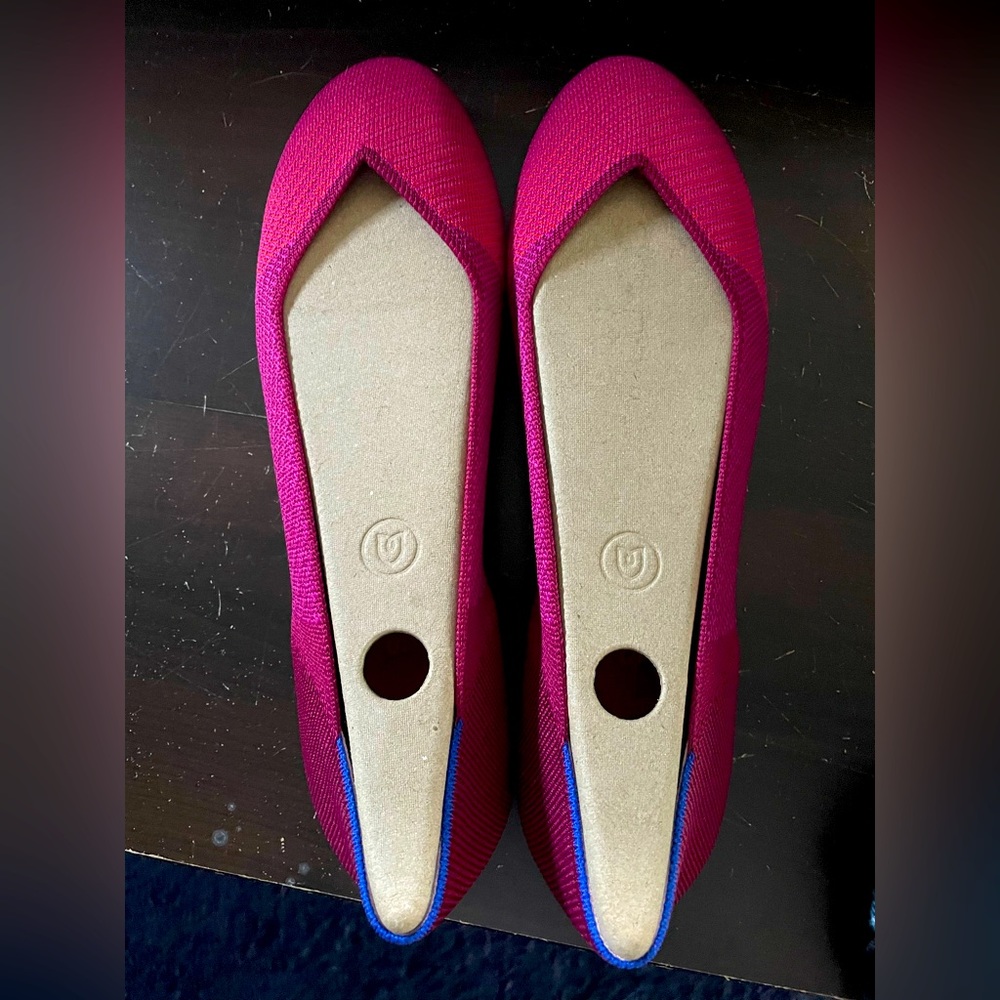 Rothys size 12 pomegranate pop flats. Worn once.